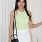 Stella Cropped Bra Top (White)