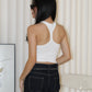Stella Cropped Bra Top (White)