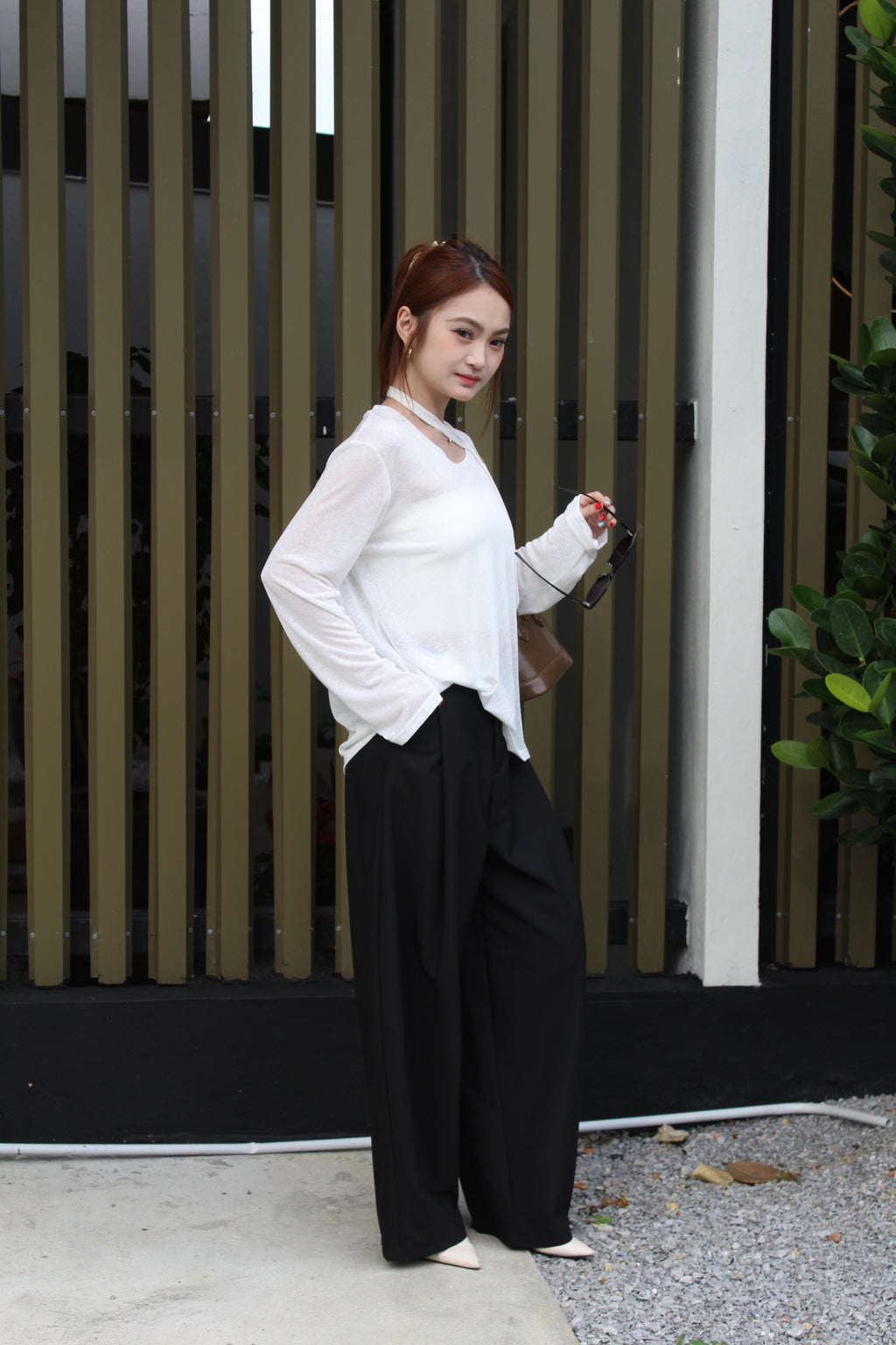 Violeta Long Sleeve Top (Grey)