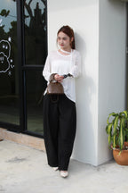 Violeta Long Sleeve Top (Grey)