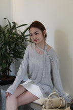 Violeta Long Sleeve Top (Grey)