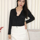 Bonnie Long Sleeve Top (Black)