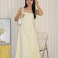 Brianna Flare Midi Dress (Yellow)