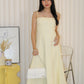Brianna Flare Midi Dress (Yellow)