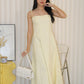 Brianna Flare Midi Dress (Yellow)