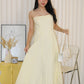 Brianna Flare Midi Dress (Yellow)