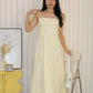 Brianna Flare Midi Dress (Yellow)