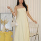 Brianna Flare Midi Dress (Yellow)