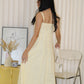 Brianna Flare Midi Dress (Yellow)