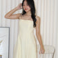 Brianna Flare Midi Dress (Yellow)