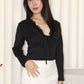 Bonnie Long Sleeve Top (Black)