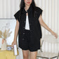 Backett Two Piece Shorts Set (Black)