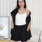 Backett Two Piece Shorts Set (Black)