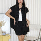 Backett Two Piece Shorts Set (Black)