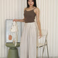 Brea Pleated Trousers Pants (Black)