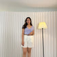 Gemma Short Pants With Belt (Cream)