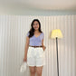 Gemma Short Pants With Belt (Cream)