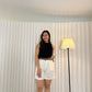 Gemma Short Pants With Belt (Cream)