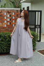Danica Pleated Midaxi Dress (Green)