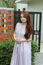 Danica Pleated Midaxi Dress (Green)