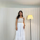 Emily Layered Maxi Skirt (White)