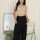 Brea Pleated Trousers Pants (Black)
