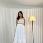 Emily Layered Maxi Skirt (White)