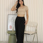 Brea Pleated Trousers Pants (Black)