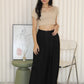 Brea Pleated Trousers Pants (Black)