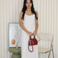Peggy Lace Cami Maxi Dress (White)