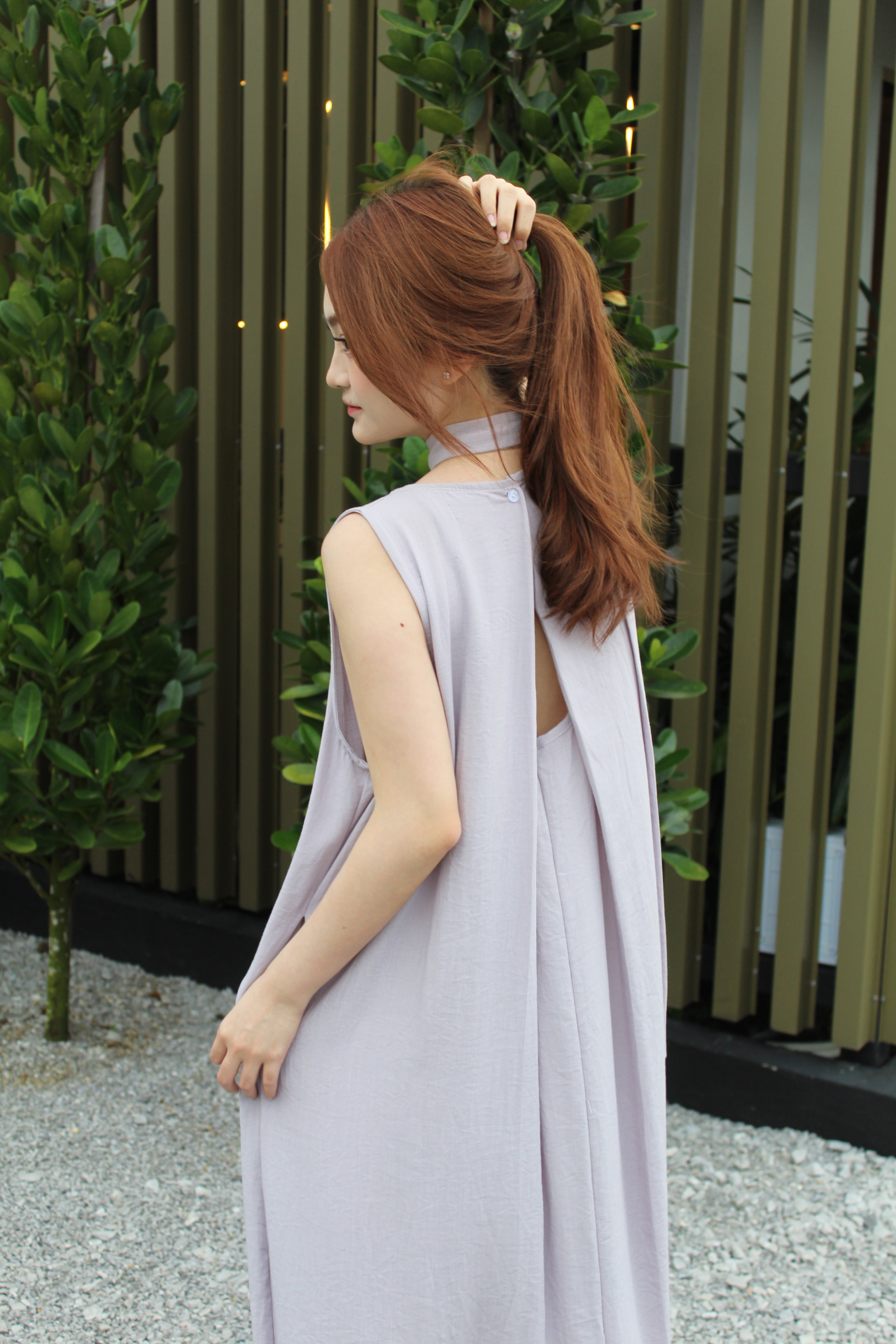 Danica Pleated Midaxi Dress (Green)