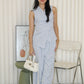 Russie French Two Piece Pants Set (Grey)