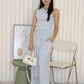 Russie French Two Piece Pants Set (Grey)