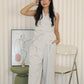 Russie French Two Piece Pants Set (Grey)