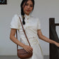 Xuan Cheongsam Two Piece Skirt Set (Cream)