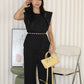 Massimo Two Piece Pants Set (Black)