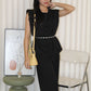Massimo Two Piece Pants Set (Black)