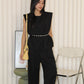 Massimo Two Piece Pants Set (Black)