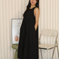 Althea Balloon Midaxi Dress (Cream)