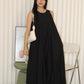 Althea Balloon Midaxi Dress (Cream)