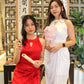 Bai He Halter Cheongsam Midaxi Dress (Red)