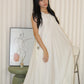Althea Balloon Midaxi Dress (Cream)