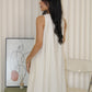 Althea Balloon Midaxi Dress (Cream)