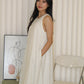 Althea Balloon Midaxi Dress (Cream)