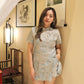 Hua Xi Jacquard Cheongsam Two Piece Set (Gold)