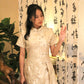 Hua Xi Jacquard Cheongsam Two Piece Set (Gold)