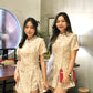 Hua Xi Jacquard Cheongsam Two Piece Set (Gold)