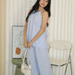 Mia Halter Two Piece Pants Set (Blue)