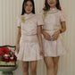 Qi Xuan Jacquard Puff Cheongsam Top (Blue)