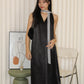Manda Satin Maxi Dress (Blue)